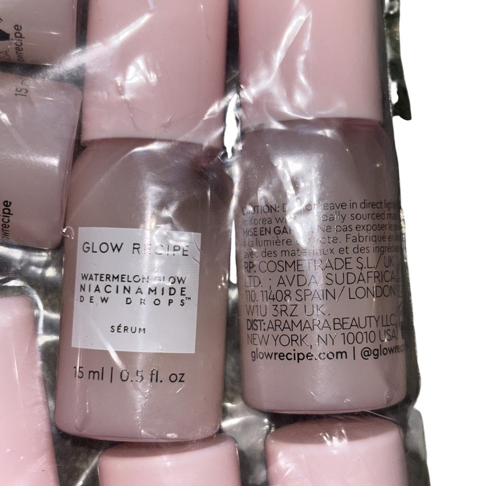 Glow Recipe Watermelon Travel Size Glow Niacinamide Dew Drops Mini 15ml x3 New‎
